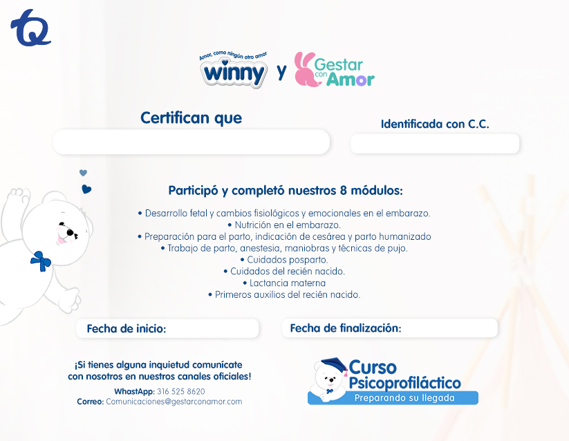 Diploma Curso profiláctico
